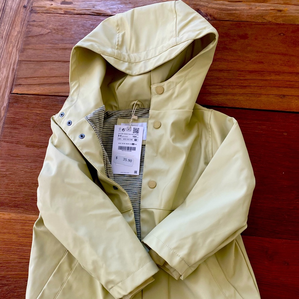 NEW! Zara kids rain jumpsuit and jacket set (3-4T)